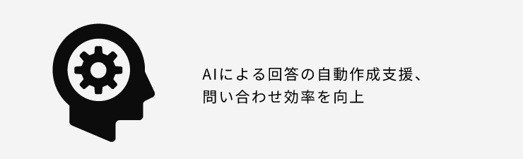 AIによる回答の自動作成支援、問い合わせ効率を向上